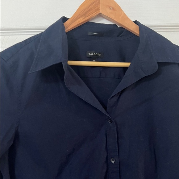 Talbots dark blue Dress Shirt - Picture 3 of 5